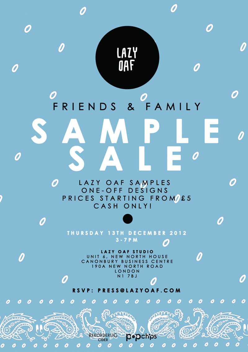 Friends & Family Sample Sale