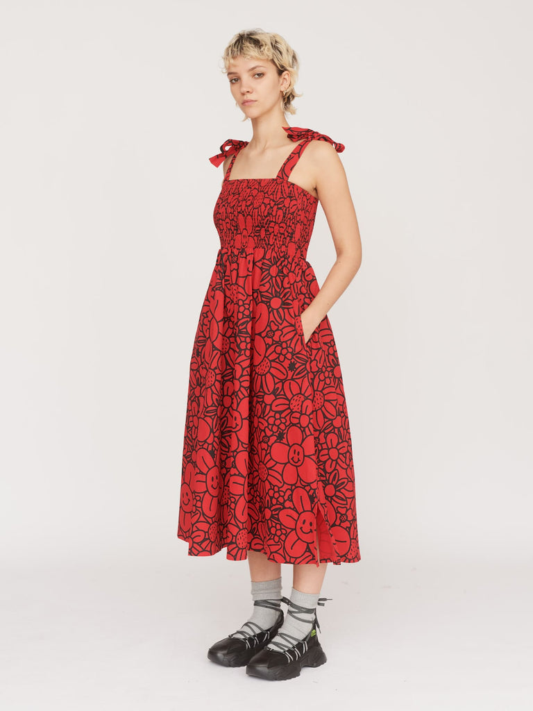 open lace back dress Thanks A Bunch Smock Dress  Lazy Oaf