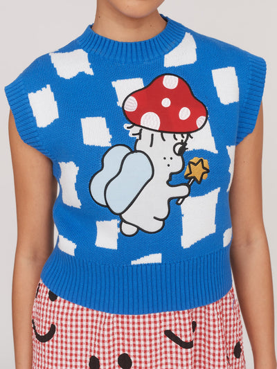 Mystic Mushroom Knitted Vest
