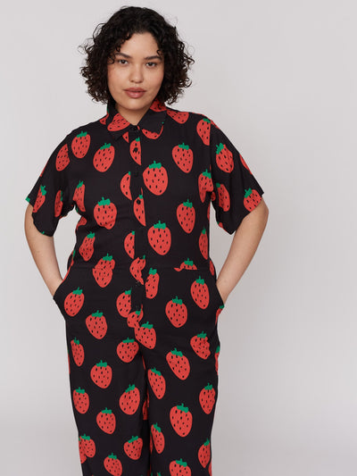 Strawberry Picking Jumpsuit