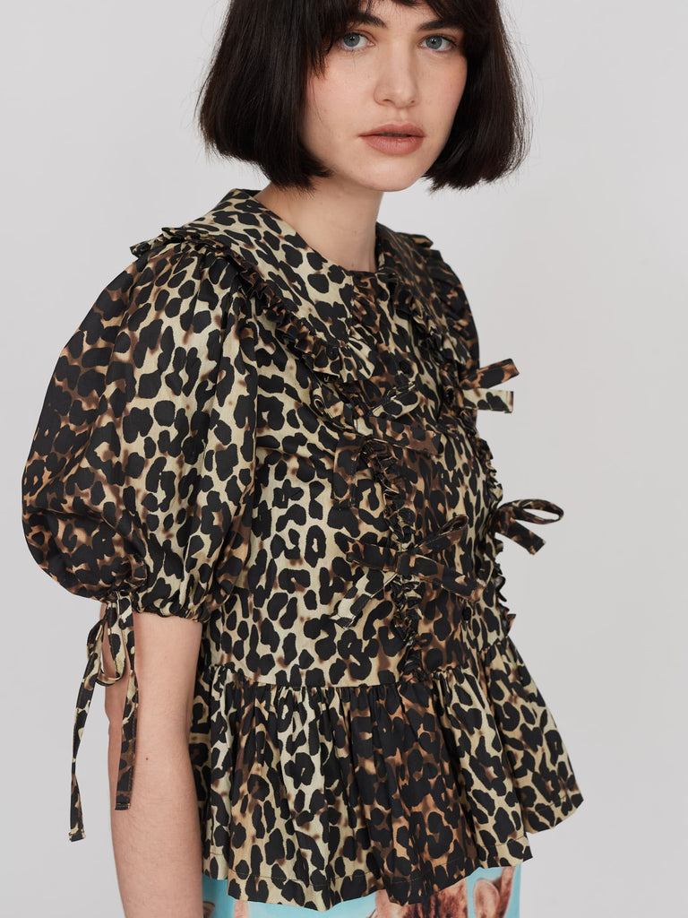 Lann Star Smock Skirt Seagrass Aop Dot Leo main image 1