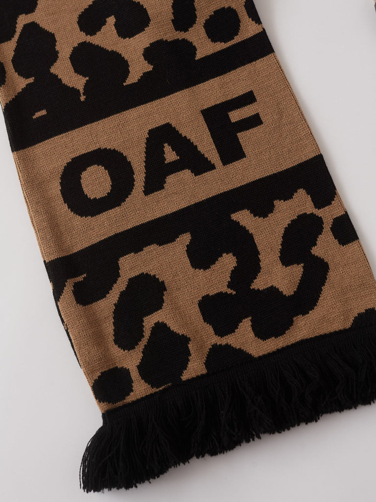 Leopard Oaf Football Scarf – Lazy Oaf