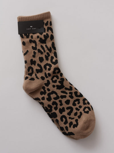 Happy Sad Leopard Socks