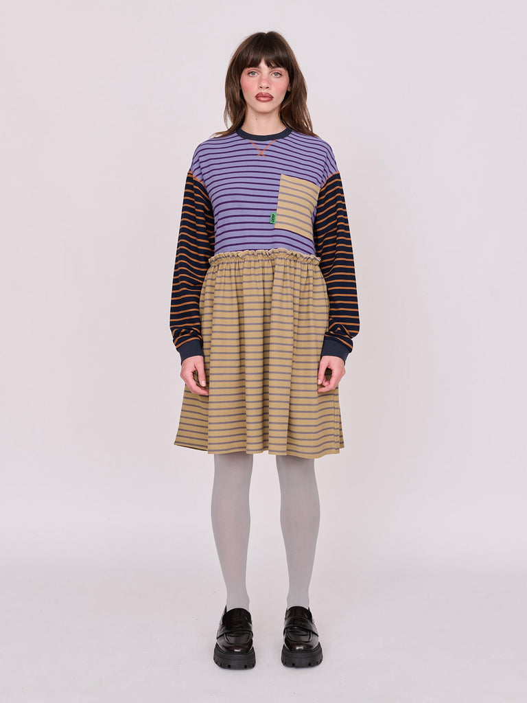 Urig　MULTI STRIPE WM DRESS FATIGUE SH URIG's Multi Stripe WM DRESS FATIGUE SH BEIGE MULTI mail order