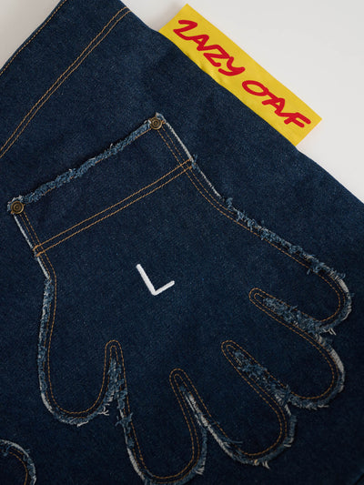 Out Of Hand Denim Tote Bag