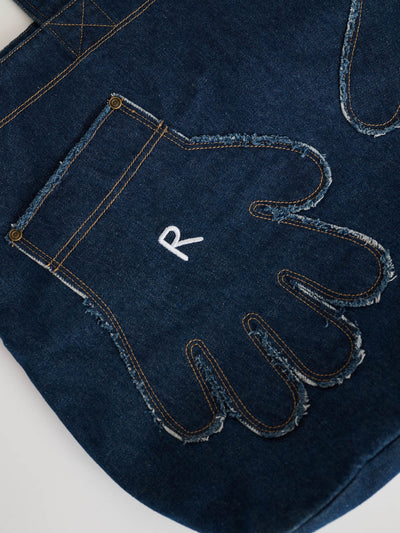 Out Of Hand Denim Tote Bag