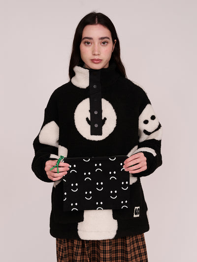 Happy Sad Canvas Pouches