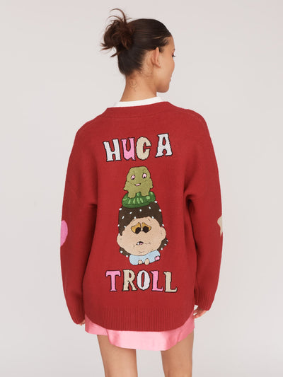 Hug A Troll Knit Cardigan