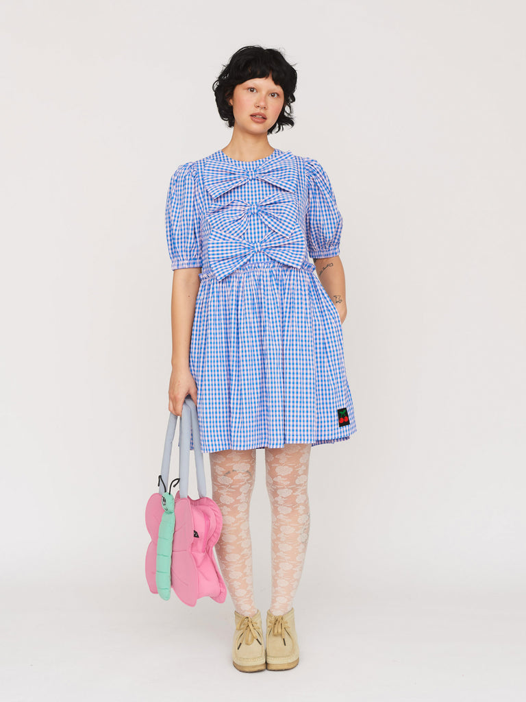 Picnic Bow Smock Dress Lazy Oaf Picnic Bow Smock Dress Lazy Oaf