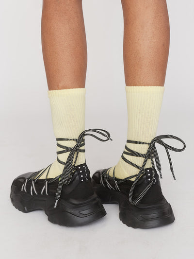 Happy Sad Lace Up Ballet Sneaker
