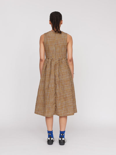 Checked Out Midi Dress
