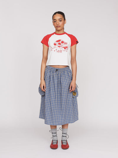 model:Irie B wears size S and is 5’9”