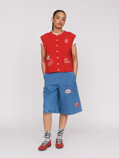 model:Irie B wears size S and is 5’9”