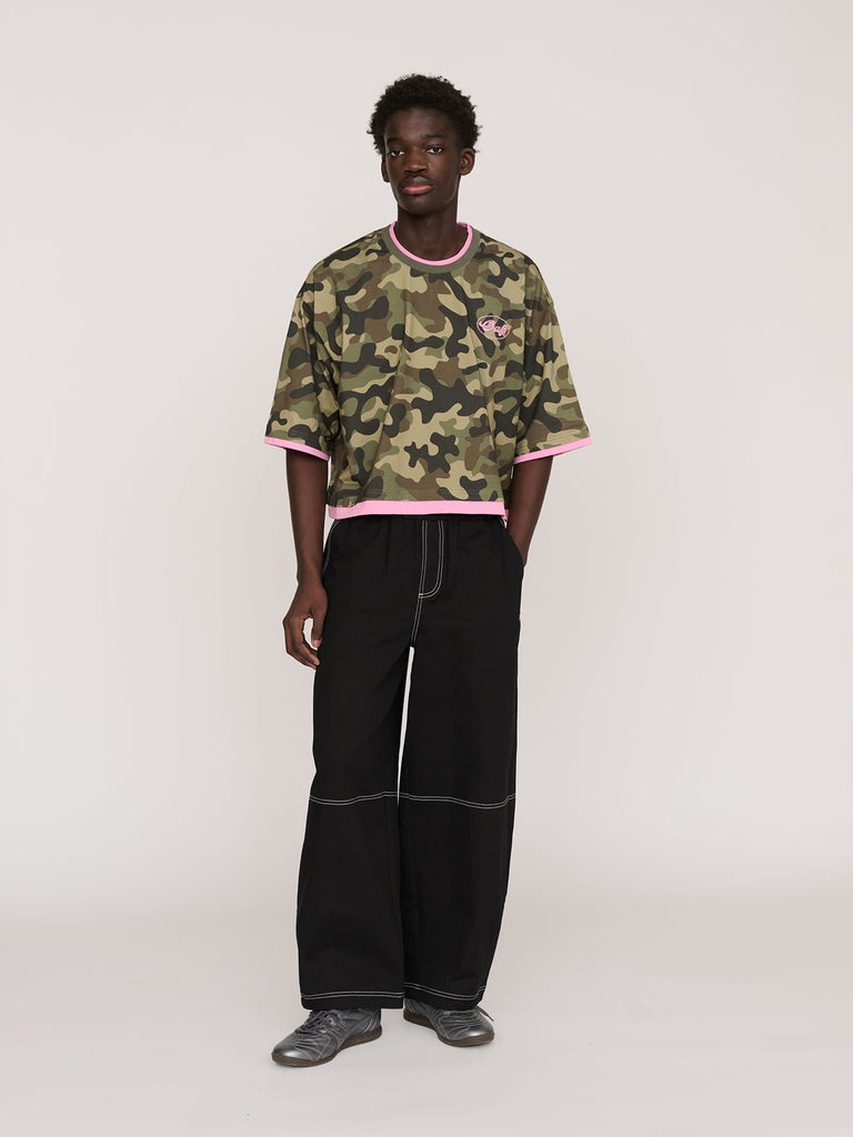 Hideout Camo Boxy T-shirt – Lazy Oaf