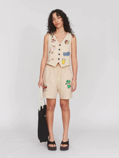 model:Seren wears size S and is 5’8”