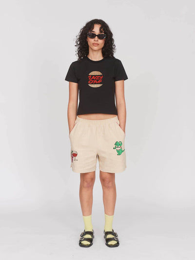 model: Seren wears size S and is 5’8”