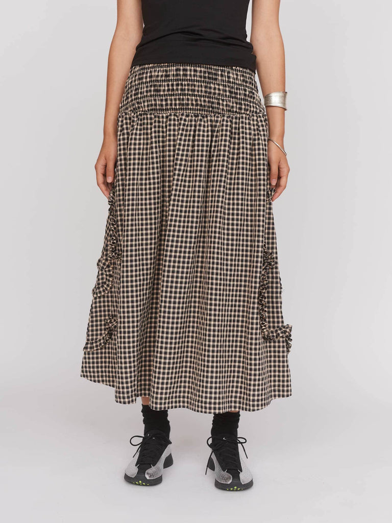 Flippity Skirt Size 3 Gingham and floral main image 0