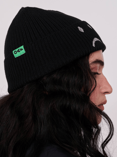 Happy Sad Knit Beanie Hat