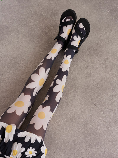 Lazy Oaf Daisy Chain Printed Tights