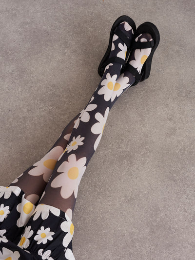 Lazy Oaf Daisy Chain Printed Tights