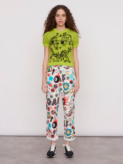 Lazy Oaf Fluffy Doggy Knitted Top