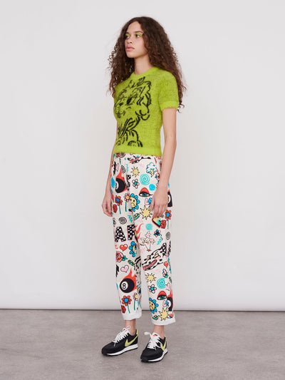 Lazy Oaf Fluffy Doggy Knitted Top