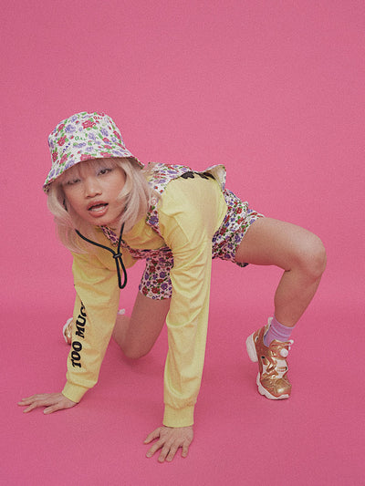 Lazy Oaf Childs Play Floral Dungarees