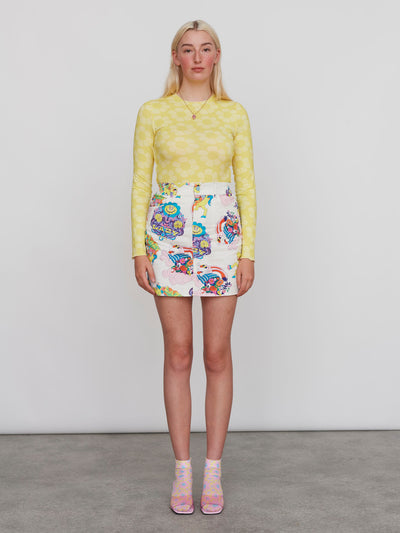 Mellow Yellow Frilly Top