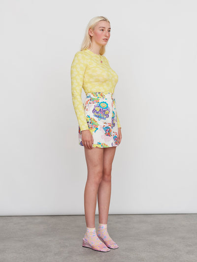 Mellow Yellow Frilly Top