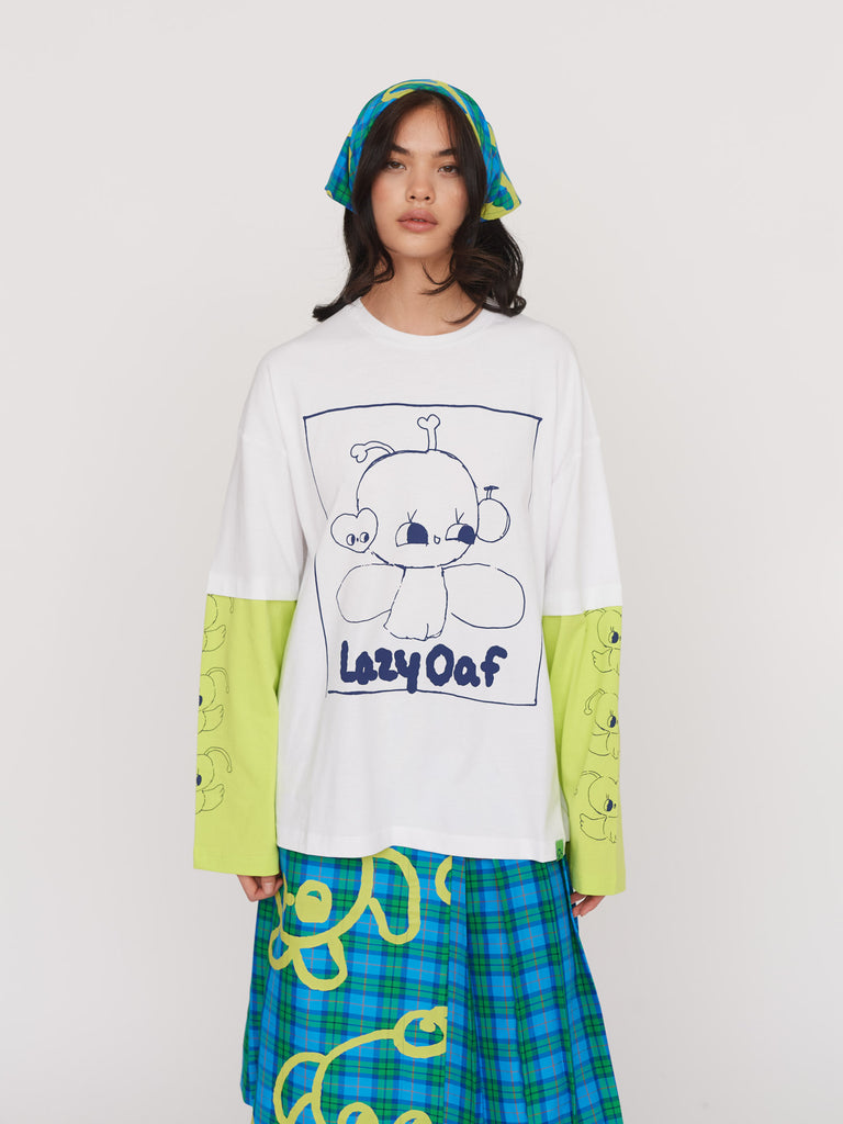LO x Nhozagri Layered T-Shirt – Lazy Oaf