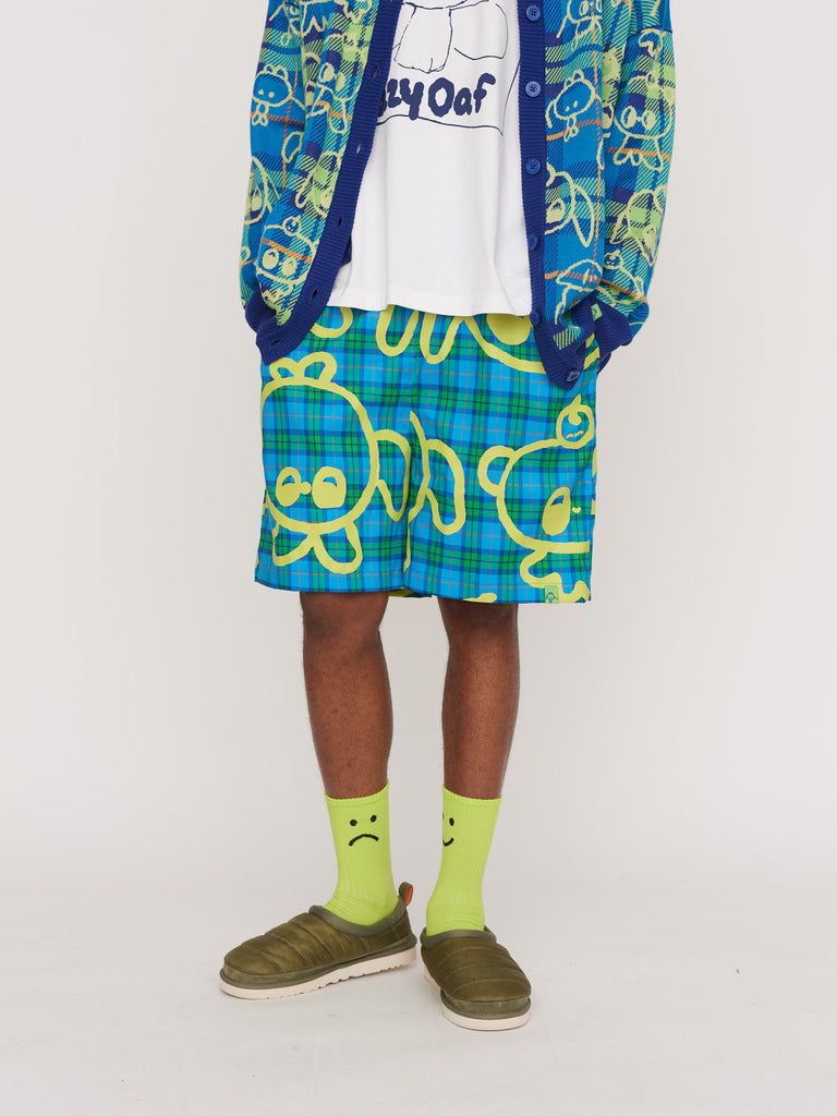 LO x Nhozagri Check Shorts – Lazy Oaf