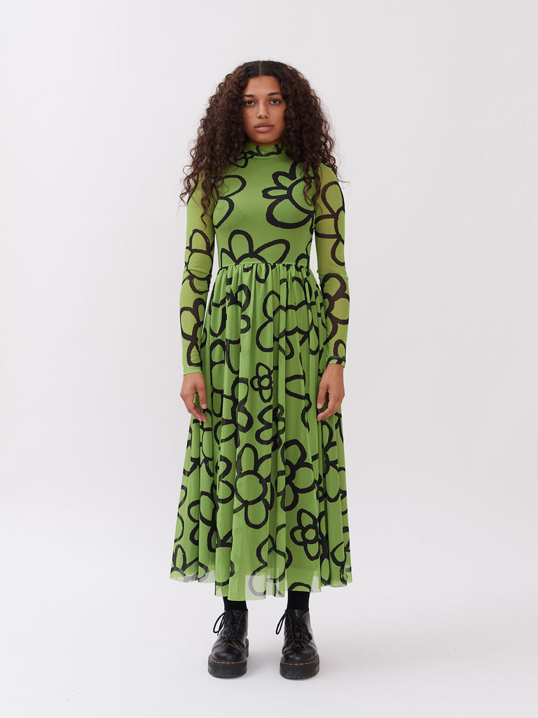 lazy oaf daisy chain mesh dress Lazy Oaf Daisy Chain Mesh Dress