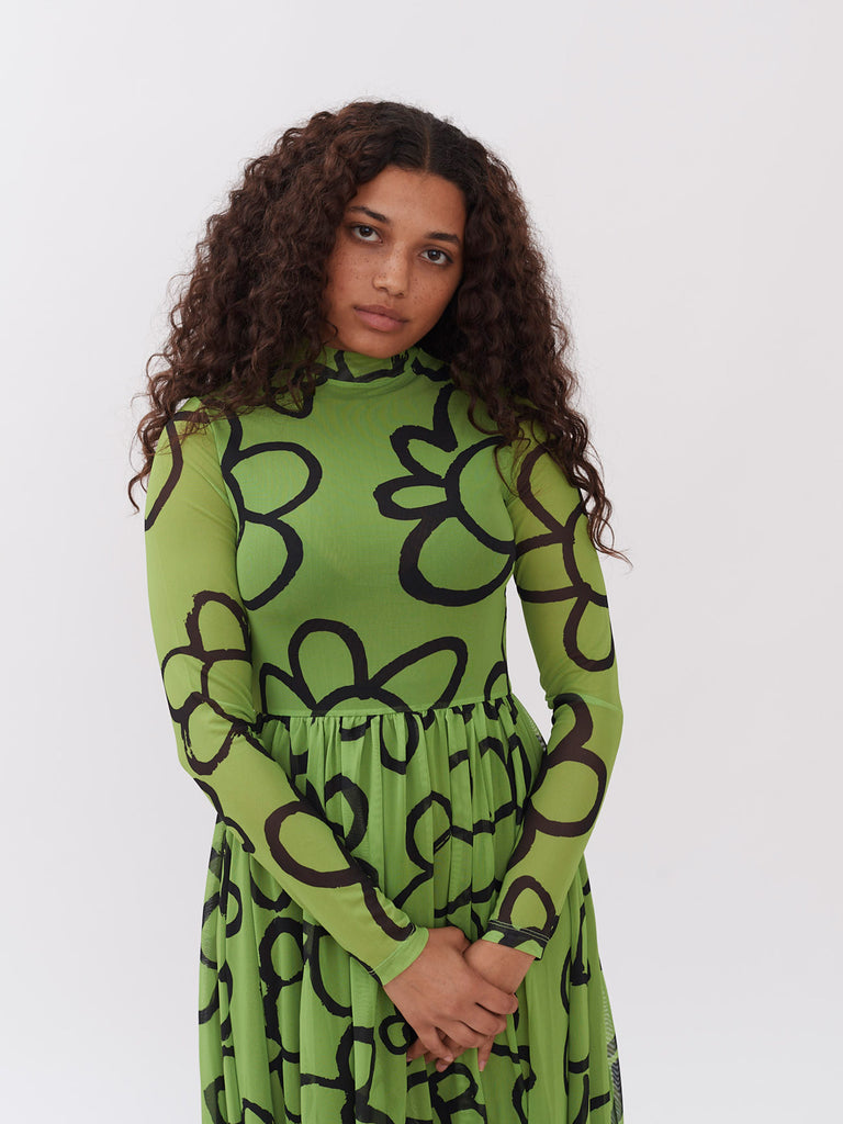 lazy oaf daisy chain mesh dress Lazy Oaf Daisy Chain Mesh Dress