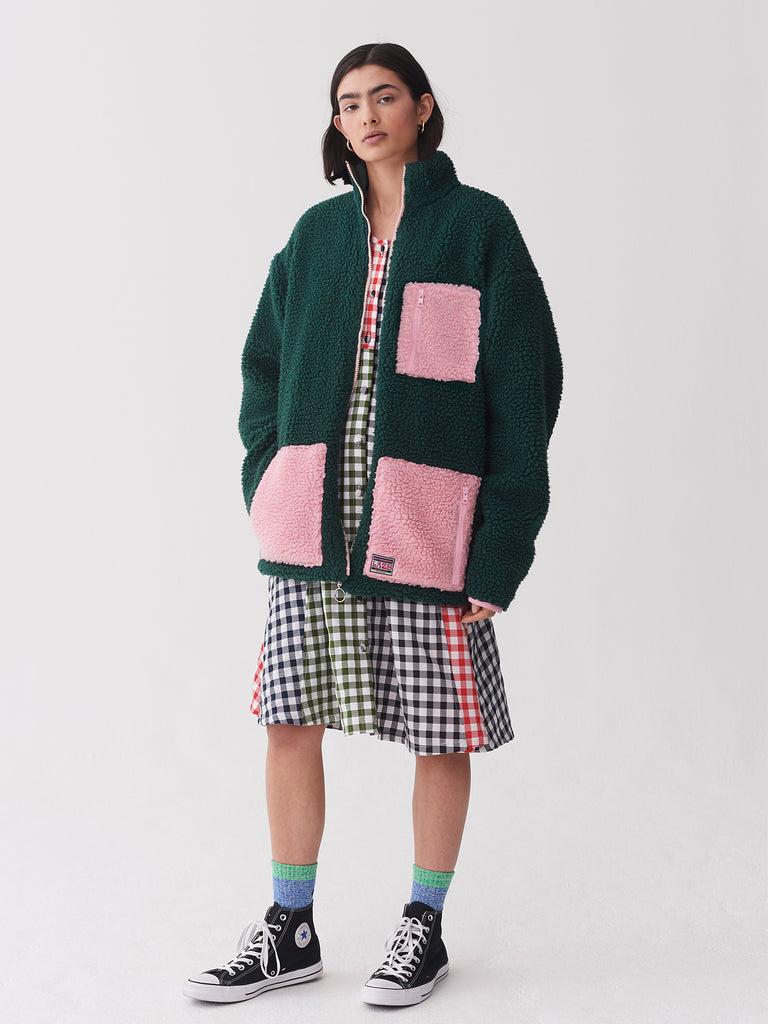 Lazy oaf true colour zip up fleece Clearance