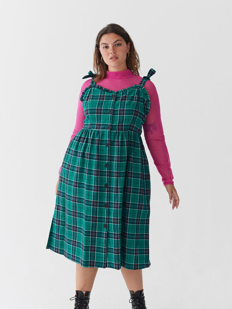 Lazy Oaf Green With Envy Midi Dress Lazy Oaf Green With Envy Midi Dress