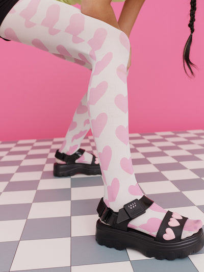 Melissa x LO Black & Pink Kick Off Sandal