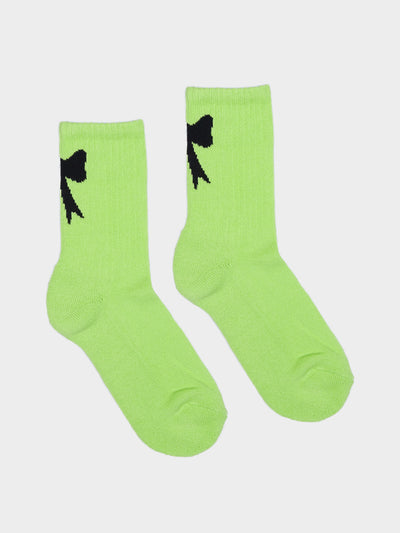 Lazy Oaf Neon Bow Socks