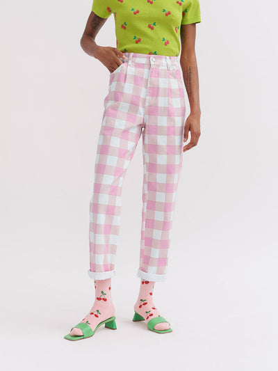Lazy Oaf Pink Picnic Trousers