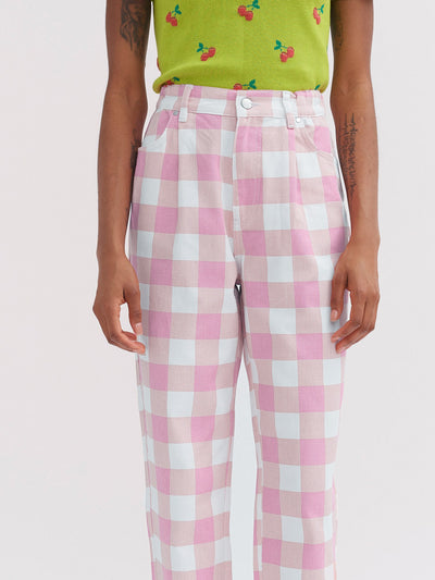 Lazy Oaf Pink Picnic Trousers