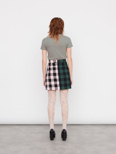 Lazy Oaf Curator Check Midi Skirt