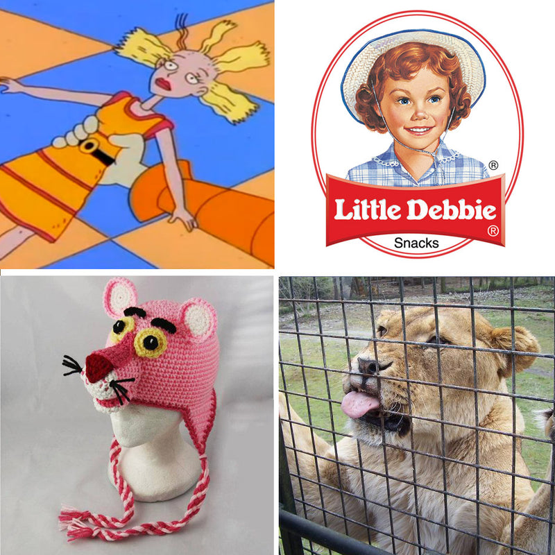 See You Next Tuesday: Cynthia, Little Debbie and The Pink Panther.