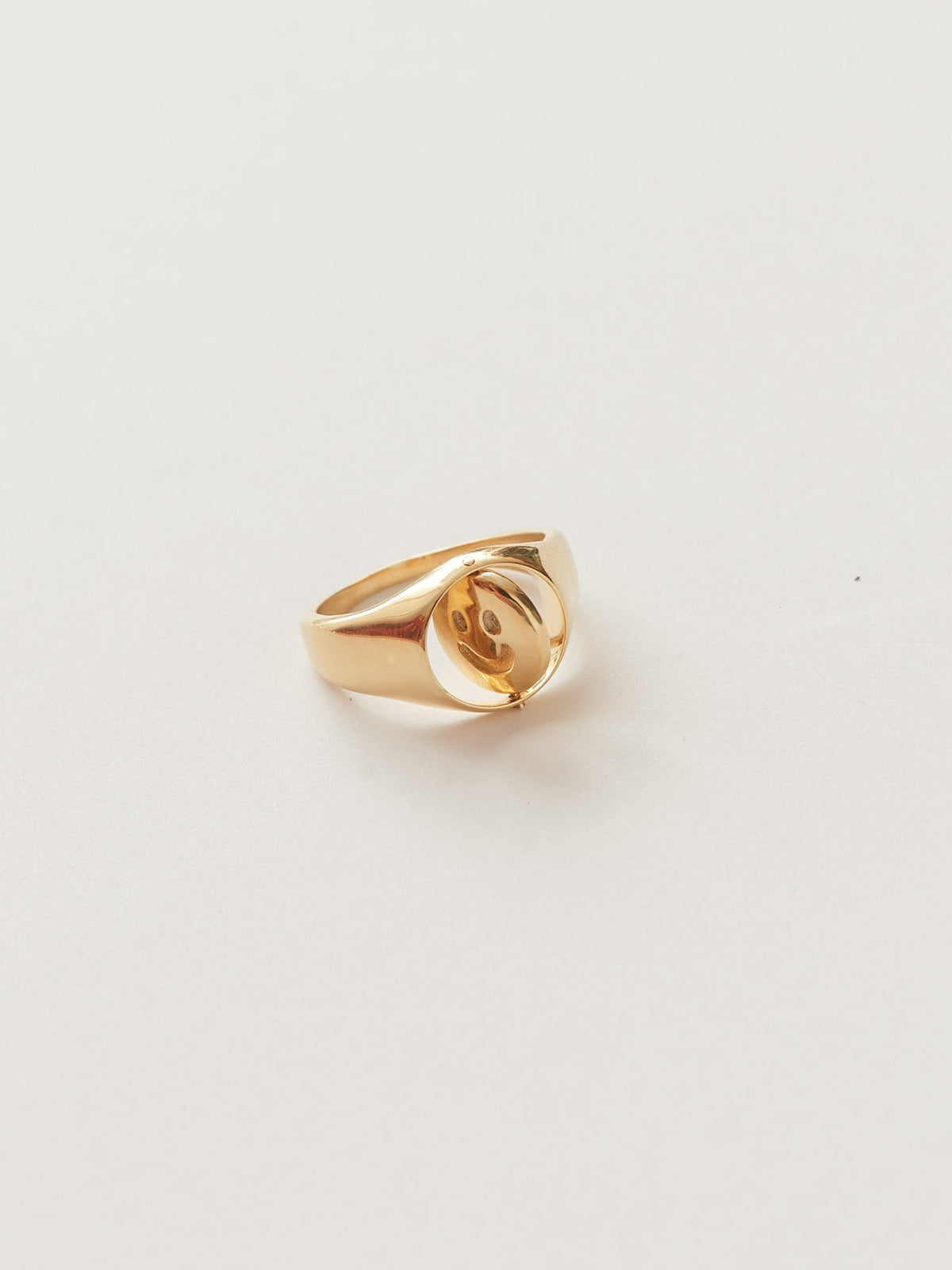 LO x Good Daze Spinner Happy Sad Ring Gold
