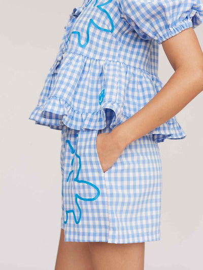 Grin and Bear It Gingham Shorts