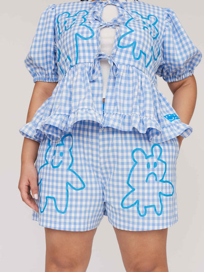 Grin and Bear It Gingham Shorts
