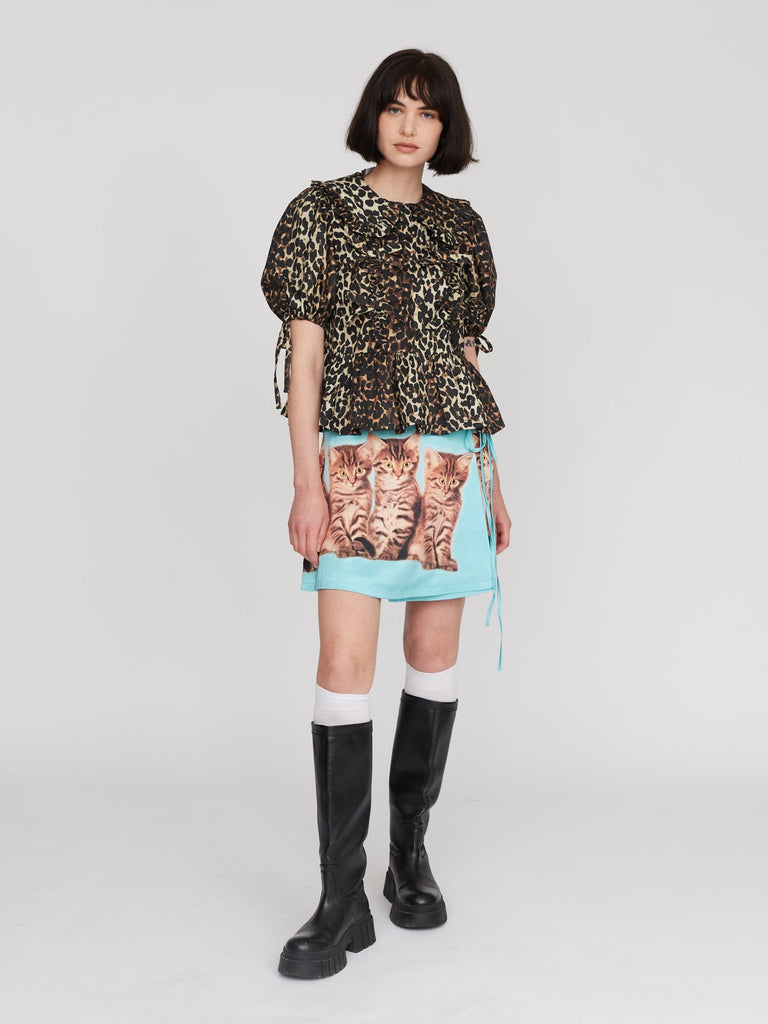 Lann Star Smock Skirt Seagrass Aop Dot Leo