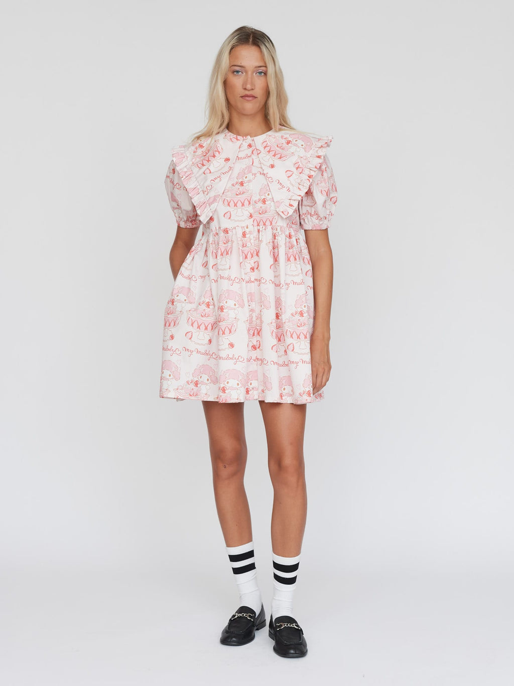 LO - My Melody Ruffle Collar Dress Lazy Oaf LO - My Melody Ruffle Collar Dress Lazy Oaf