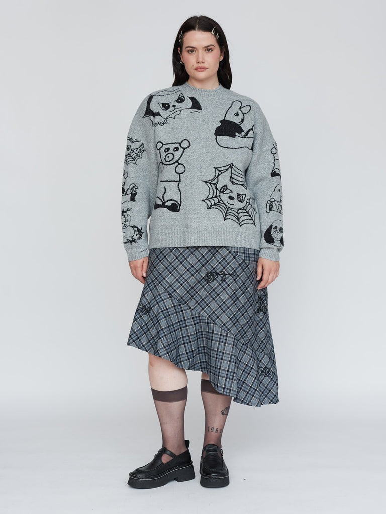 Caught In The Web Knit Jumper – Lazy Oaf