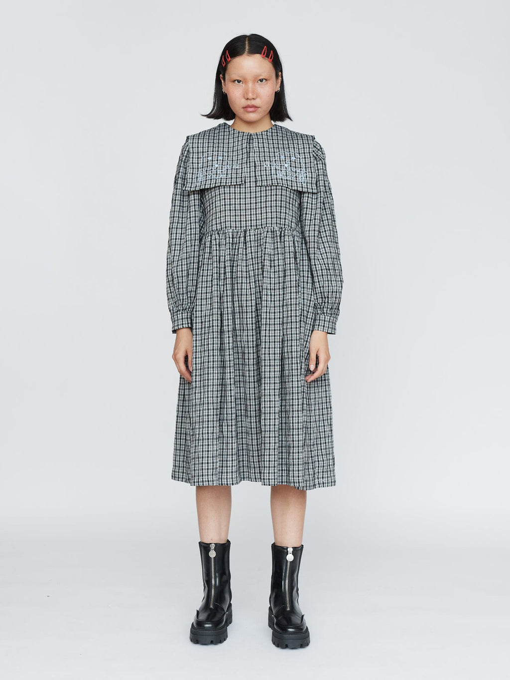 Whistling Frogs Smock Dress Lazy Oaf Whistling Frogs Smock Dress Lazy Oaf