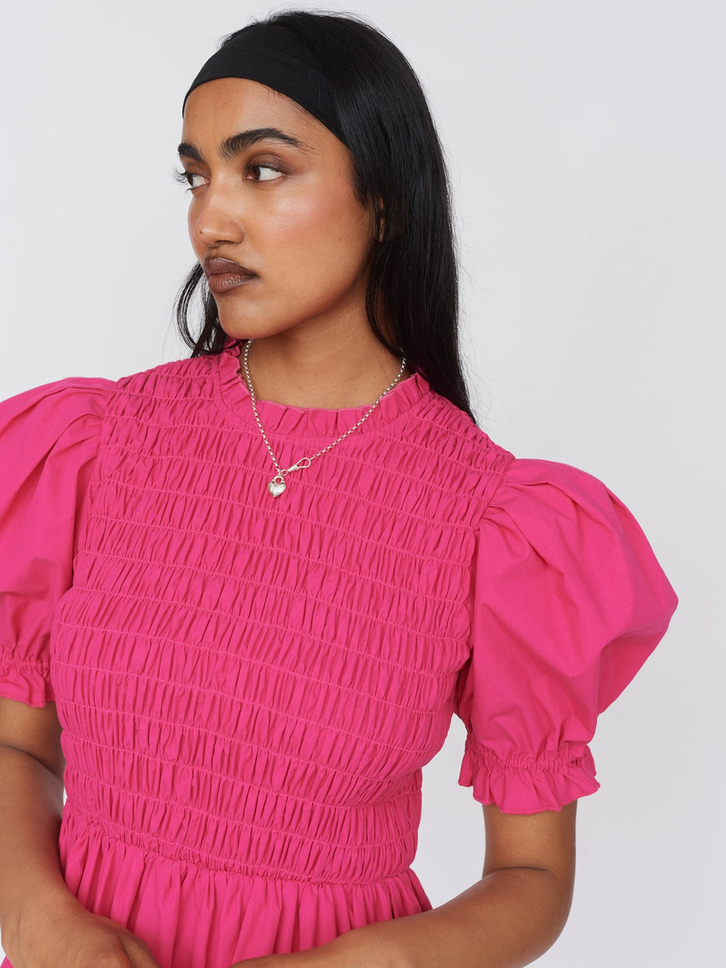 lazy oaf pink dress Pink Polka Dot Ruffle Collar Dress Lazy Oaf