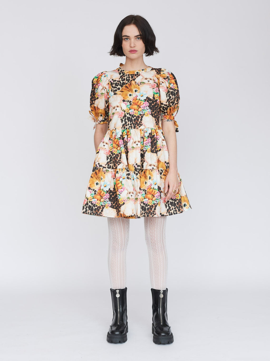 Animal Picnic Mini Smock Dress Lazy Oaf Animal Picnic Mini Smock Dress Lazy Oaf